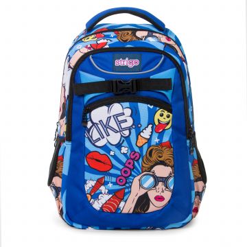 Ghiozdan Strigo Cs3 Comic Sport  Ergonomic  31 x 47 x 15  27 litri