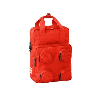 Lego Ghiozdan copii culoarea rosu, mare, material neted
