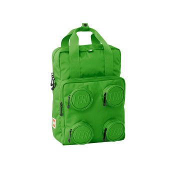 Lego Ghiozdan copii culoarea verde, mare, material neted
