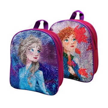 Ghiozdan Frozen cu paiete reversibile, 26x11x31cm, Toi-Toys