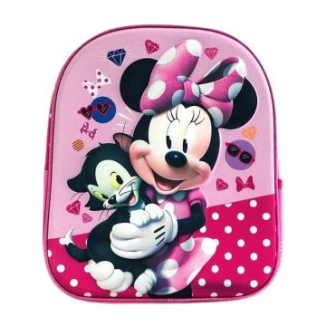 Ghiozdan mini cu 1 compartiment, Disney Minnie Mouse, 3D