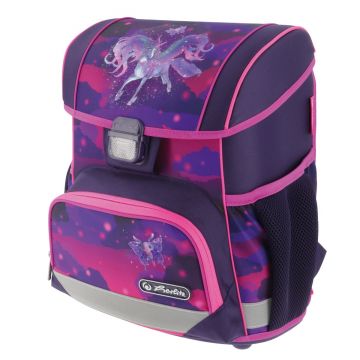 Ghiozdan neechipat Loop, dimensiune 37x31x22cm, motiv Magic Unicorn, Herlitz