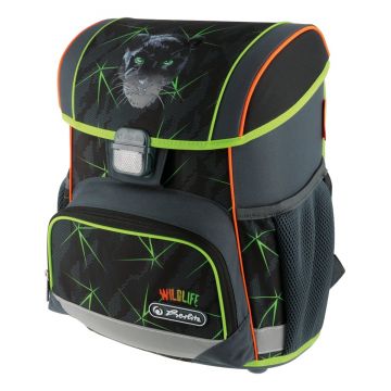 Ghiozdan neechipat Loop, dimensiune 37x31x22cm, motiv Wild Life, Herlitz