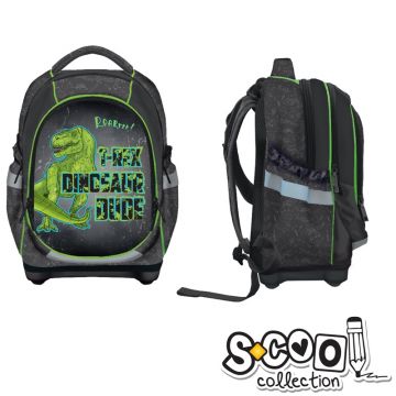 Ghiozdan anatomic, Dinosaur, 42x34x22cm, S-Cool