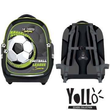 Ghiozdan anatomic, Football, 38x39x19.5cm, YL005, S-Cool