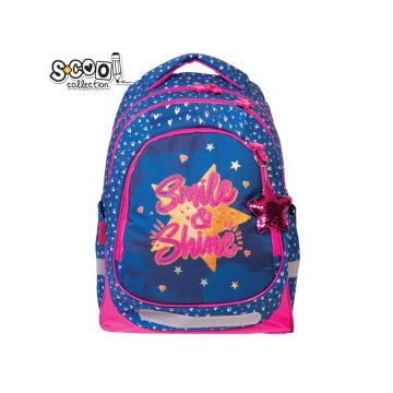 Ghiozdan anatomic, Light Smile&Shine, 41cm, S-Cool