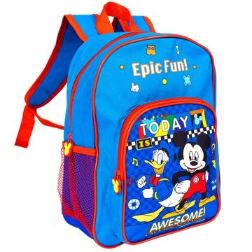 Ghiozdan cu 2 compartimente, Disney Mickey Mouse