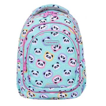 Ghiozdan cu 3 compartimente, AstraBag, Panda
