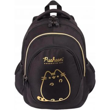 Ghiozdan cu 4 compartimente, St Majewski, St Right, Pusheen The Cat, Negru