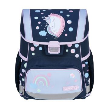 Ghiozdan echipat Loop Plus, 37x31x22 cm, motiv Unicorn Dreams, Herlitz