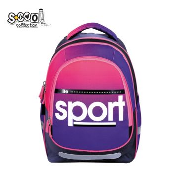 Ghiozdan elevi LIGHT SPORT, compartimentat, depozitare 19.5 litri, 41x28x17 cm