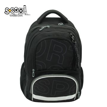Ghiozdan ergonomic, compartiment laptop, SPORTS, 42x31x16 cm