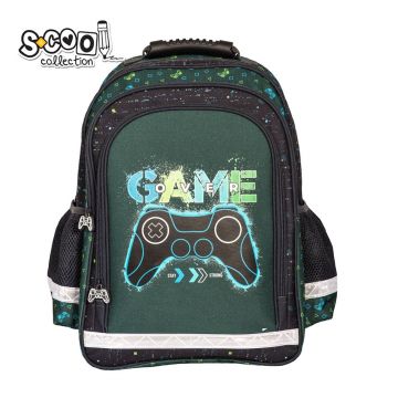 Ghiozdan ergonomic, Game, 40.5x29x13.5cm, S-Cool