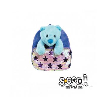Ghiozdan gradinita, Baby Animals, Blue Bear, S-Cool