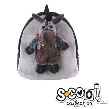 Ghiozdan gradinita, Baby Animals Donkey, 30x23x8cm, S-Cool