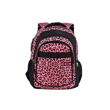 Ghiozdan neechipat 46cm, Ecada Leopard roz  61435