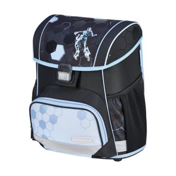 Ghiozdan neechipat Loop, 37x31x22 cm, motiv Cyber Soccer, Herlitz