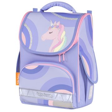 Ghiozdan neechipat Nature Quest Lite, 35x31x19 cm, Delicate Unicorn, Tiger Family