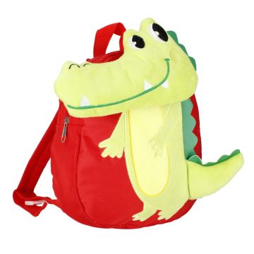 Ghiozdan pentru gradinita cu un compartiment, Starpak, Crocodil, Rosu