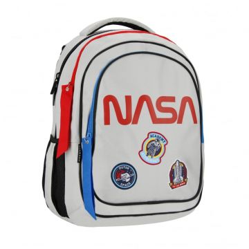 Ghiozdan pentru scoala cu doua compartimente, Starpak, Nasa, Gri