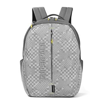 Ghiozdan scoala cu spatiu pentru laptop/tableta, bretele ajustabile, gri, 45x30x15 cm