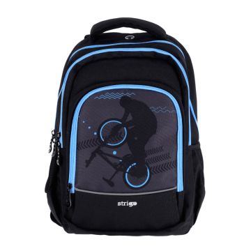 Ghiozdan Strigo Misty+ Black Bicycle PL009  24L  39X27X18cm
