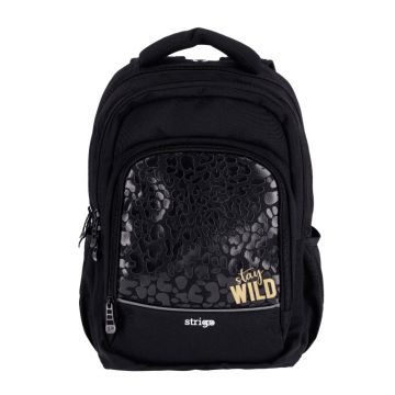 Ghiozdan Strigo Misty+ Black Wild PL002  24L  39X27X18cm
