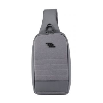 Rucsac bagz sling stripes, 29x17x8cm, gri/negru, Herlitz
