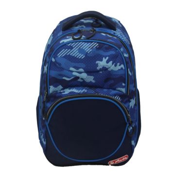 Rucsac Zipper Cube, 43x29x22 cm, Blue Army, 2025, Herlitz