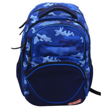 Rucsac Zipper Cube, 43x29x22cm, Motiv Blue Army, Herlitz