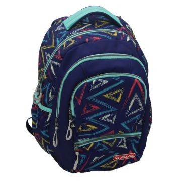 Rucsac Zipper Pro, 43x29x22 cm, motiv Triangle, Herlitz