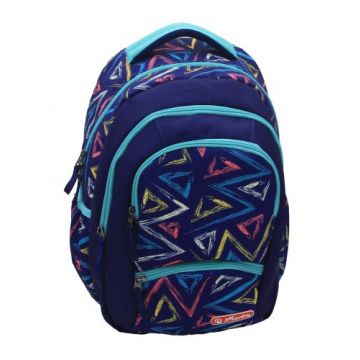Rucsac Zipper Pro, 43x29x22cm, Motiv Triangle, Herlitz