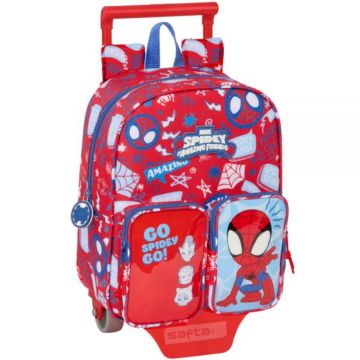 Troler cu rucsac detasabil, Safta, Spidey, 22 x 27 x 10 cm