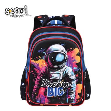 Ghiozdan 3D ergonomic DREAM BIG, pentru gimnaziu, 2 compartimente, 43x30x22 cm