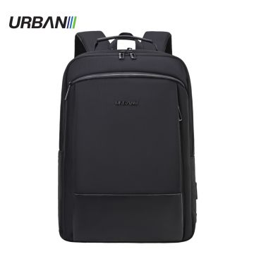 Ghiozdan compartiment laptop, urban black, 43x29x12 cm, Offishop