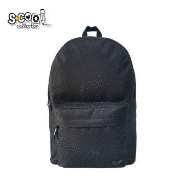 Ghiozdan ergonomic CLASSIC BLACK, scoala/sport, 43x30x16 cm