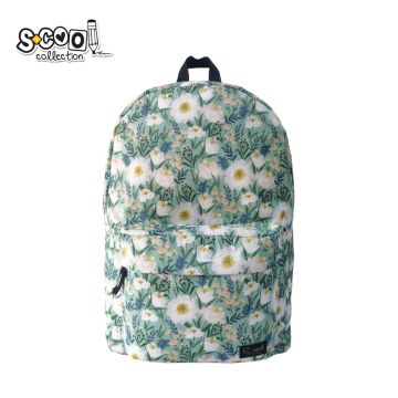 Ghiozdan ergonomic elevi, FLOWERS, 43x30x16 cm, inchidere cu fermoar