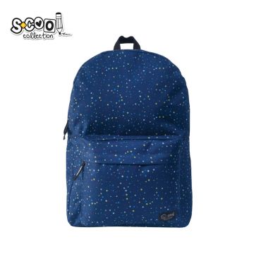 Ghiozdan ergonomic, NIGHT SKY, compartiment cu fermoar, 43x30x16 cm