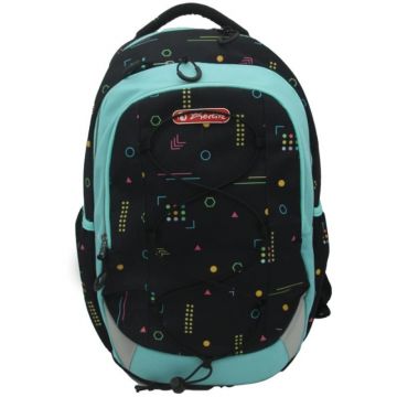 Ghiozdan Ergonomic Strings Pro, Motiv Signs, Inaltime 43 cm, Latime 29 cm