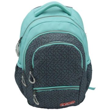 Ghiozdan Ergonomic Zipper Pro, Motiv Circles, 43 cm Inaltime, 29 Latime