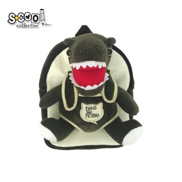 Ghiozdan neechipat baby animals, hippo, 28x23x8 cm, S-COOL