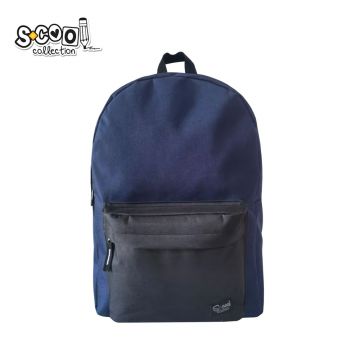 Ghiozdan neechipat classic bleumarin, 43x30x16 cm, S-COOL