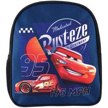 Ghiozdan pentru prescolari, CARS RUSTEZE, bretele buretate si reglabile, agatatoare, 28x24x9 cm