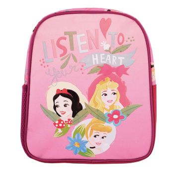 Ghiozdan prescolari, Mini Princess Pigna, buzunar exterior, 28 cm, roz