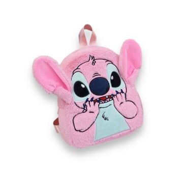 Ghiozdan Stitch din Plus, Roz, 34 x 28 cm