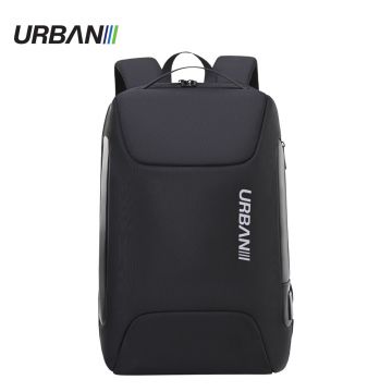 Ghiozdan URBAN BULLET, compartiment laptop, bucla agatare, buzunare accesorii, cablu USB, 46x35x15 cm