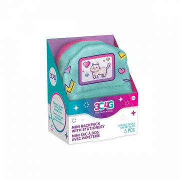 Mini ghiozdan cu accesorii, 3C4G, 5 piese