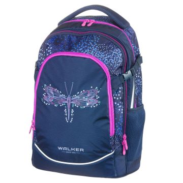 Rucsac ergonomic gimnaziu, compartimente cu fermoar, ajustabil, maner transport, Fame Magic Dragonfly Walker