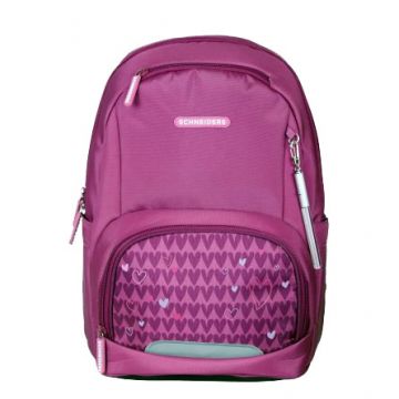 Rucsac ergonomic, Purple Hearts, 21 litri, maner transport, material reciclat
