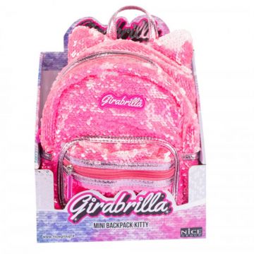 Rucsac mini cu paiete reversibile, Nice, Girabrilla Kitty